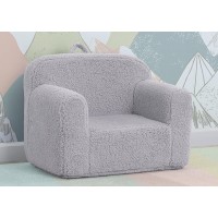 Delta Children Cozee Sherpa Chair, Grey