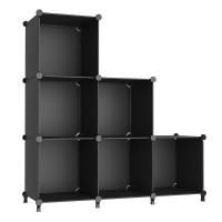 Awtatos Cube Storage Organizer Storage Cubes Shelves Bookshelf 6 Cube Closet Organizers And Storage Diy Stackable Plastic Clo