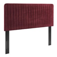 Milenna Channel Tufted Performance Velvet Twin Headboard