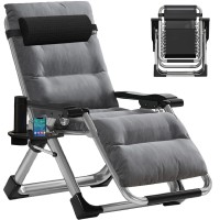 Slsy Zero Gravity Chair Reclining Lounge Chair With Removable Cushion Tray For Indoor And Outdoor Patio Recliner Folding Rec