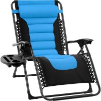 Best Choice Products Oversized Padded Zero Gravity Chair Folding Outdoor Patio Recliner Xl Anti Gravity Lounger For Backyard W