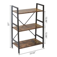 Toocust 3 Tier Bookshelf, 37