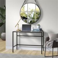 Hennhart 42 Wide Rectangular Writing Desk In Blackened Bronze Laptop Desk Computer Desk Home Office