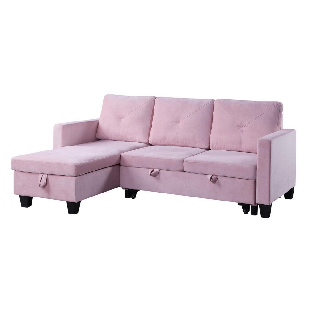 Lilola Home Lhf89332 Sectional Pink