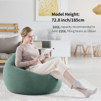 Nobildonna 3 Ft Bean Bag Chair Cover No Filler For Adults And Kids 300L Extra Large Stuffed Animal Storage Bean Bag Washable