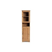 Baxton Studio Lauren Modern And Contemporary Oak Brown Finished Wood Buffet And Hutch Kitchen Cabinet