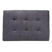 Baxton Studio Riley Modern And Contemporary Grey Fabric Upholstered Ottoman