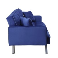 Mecene Adjustable Sofa in Blue Velvet 57305(D0102H7cgKX)