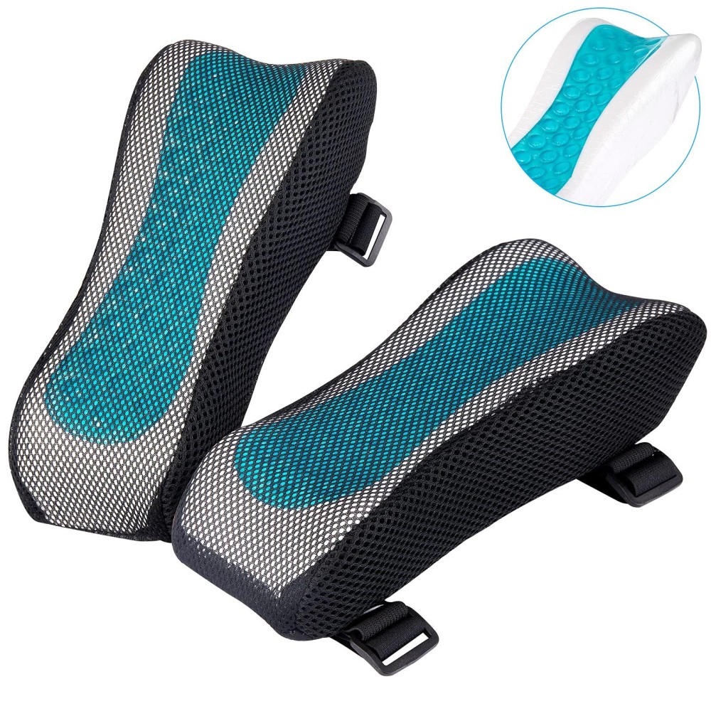 Beautrip Ergonomic Armrest Pads- Office Chair Arm Rest Cover Pillow - Elbow Support Cushion For Computer, Gaming And Desk Chairs (Set Of 2)