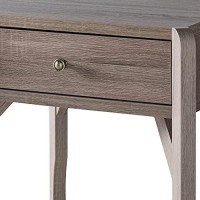 Benjara End Table With 1 Wooden Drawer And 1 Open Shelf, Brown