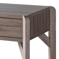 Benjara End Table With 1 Wooden Drawer And 1 Open Shelf, Brown