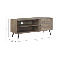 AcME Baina II TV Stand in Rustic Oak Black Finish LV00746D0102HIIQ3A