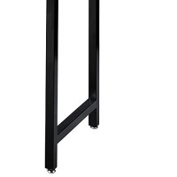 Benjara Console Table With Metal Base And 3 Drawers, Brown And Black