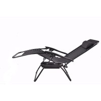 Btexpert Adjustable Steel Mesh Zero Gravity Lounge Chair Case Outdoor Patio Recliner Beach Yard Garden With Pillow Utility Tray