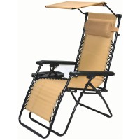 Btexpert Adjustable Steel Mesh Zero Gravity Chair Case Outdoor Lounge Patio Recliner Beach Yard Garden With Pillow Sunshade Util