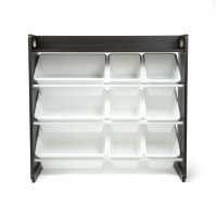 Humble Crew Toy Organizer With Shelf And 9 Storage Bins Espressowhite