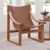 Lima Natural Leather Sling Chair