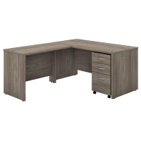 Bush Business Furniture Studio C Home-Office-Desks, 60W X 30D, Modern Hickory