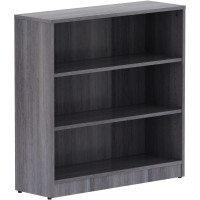 Lorell, Llr69626, Weathered Charcoal Laminate Bookcase, 36