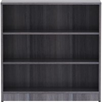 Lorell, Llr69626, Weathered Charcoal Laminate Bookcase, 36