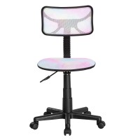 Urban Shop Rainbow Tiedye Desk Chair 21D X 21W X 33H In