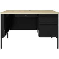 Lorell Fortress Series 48 Right Pedestal Desk 48 x 29530 08 Modesty Panel 11 Top Single Pedestal on Right Side