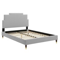 Lindsey Performance Velvet Full Platform Bed