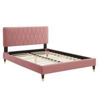 Phillipa Performance Velvet Full Platform Bed