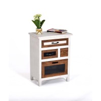 Nightstand in WhiteTanGray