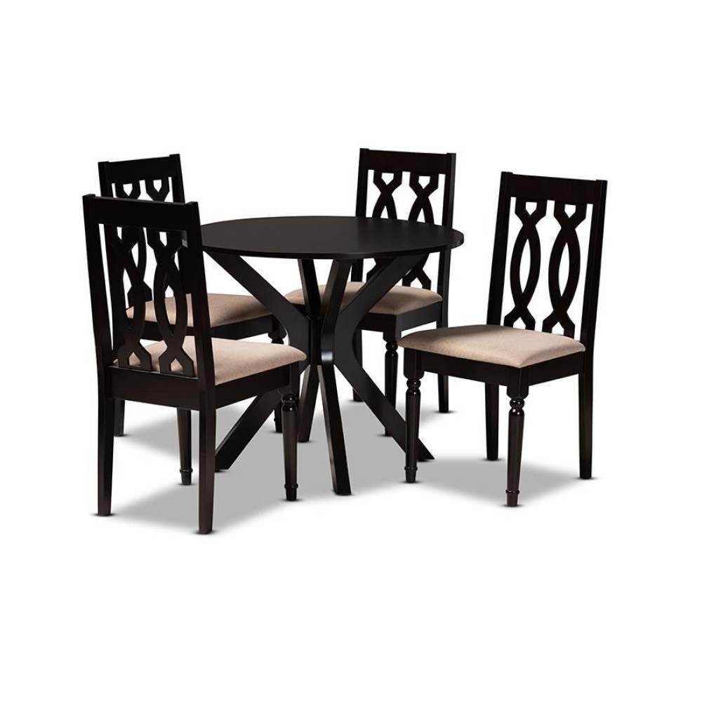 Baxton Studio Callie 5Piece Dining Set