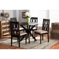 Baxton Studio Callie 5Piece Dining Set