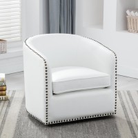 Tyler Swivel Arm Chair Milky