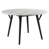 Gallant 50 Round Performance Artificial Marble Dining Table