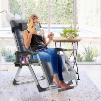 Slsy Zero Gravity Chair Reclining Lounge Chair With Removable Cushion Tray For Indoor And Outdoor Patio Recliner Folding Rec