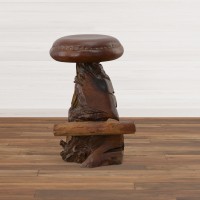 Afd Home Old Growth Teak Root Bar Stool