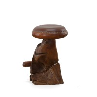 Afd Home Old Growth Teak Root Bar Stool