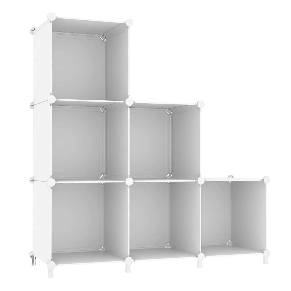 Awtatos Cube Storage Organizer Storage Cubes Shelves Bookshelf 6 Cube Closet Organizers And Storage Diy Stackable Plastic Clo