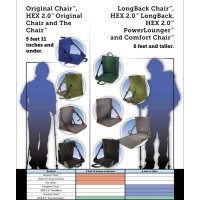 Crazy Creek Original Chair Perfect For Stadium Seats, Camping, Hiking & More, Comfort On All Terrains, Adjustable Straps, Lightweight Design, Water-Resistant