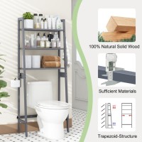 Mallking Over The Toilet Storage Wooden 3Tier Overthetoilet Rack Bathroom Space Saver Organizer Freestanding Above Toilet W