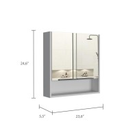 Tatacoa Mirror Cabinet White