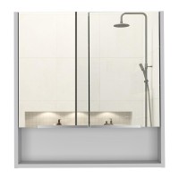 Tatacoa Mirror Cabinet White