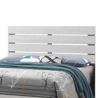 Eastern King Bed with Panel Headboard and Footboard, White