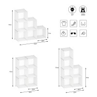 Homidec Bathroom Organizer Cube Storage Organizer Closet Storage Cube Shelf Storage Bookcase Bookshelf