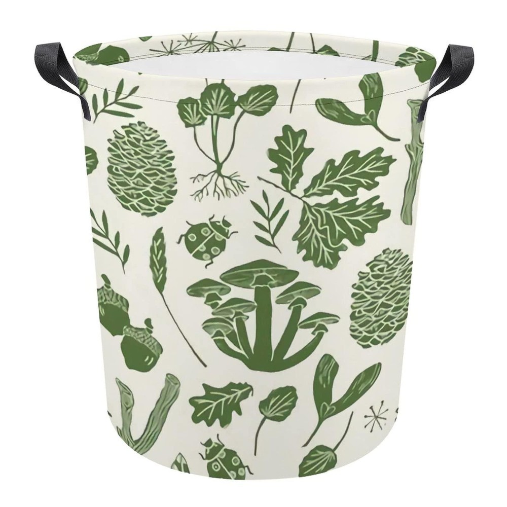 Mushroom Leaves Fall Autumn Storage Basket Collapsible Toys Storage Box Bin Laundry Organizer For Closet Shelf Nursery Kids Bedroom