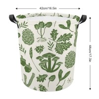 Mushroom Leaves Fall Autumn Storage Basket Collapsible Toys Storage Box Bin Laundry Organizer For Closet Shelf Nursery Kids Bedroom