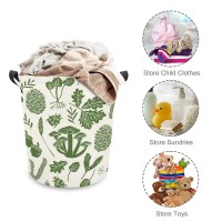 Mushroom Leaves Fall Autumn Storage Basket Collapsible Toys Storage Box Bin Laundry Organizer For Closet Shelf Nursery Kids Bedroom