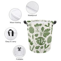 Mushroom Leaves Fall Autumn Storage Basket Collapsible Toys Storage Box Bin Laundry Organizer For Closet Shelf Nursery Kids Bedroom