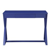 Acme Nalo Console Table In Twilight Blue Finish