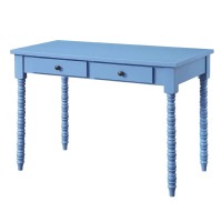 Acme Altmar 2-Drawer Wooden Console Table In Blue