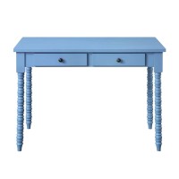 Acme Altmar 2-Drawer Wooden Console Table In Blue